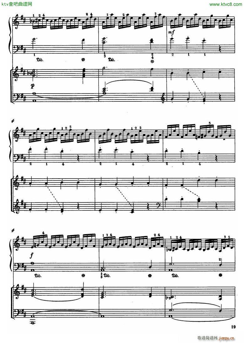 Haydn Piano Concerto in D Major 2pf(钢琴谱)17