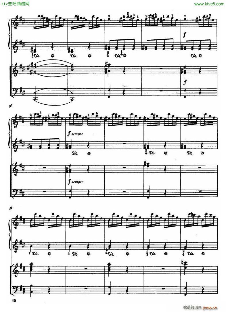 Haydn Piano Concerto in D Major 2pf(钢琴谱)38