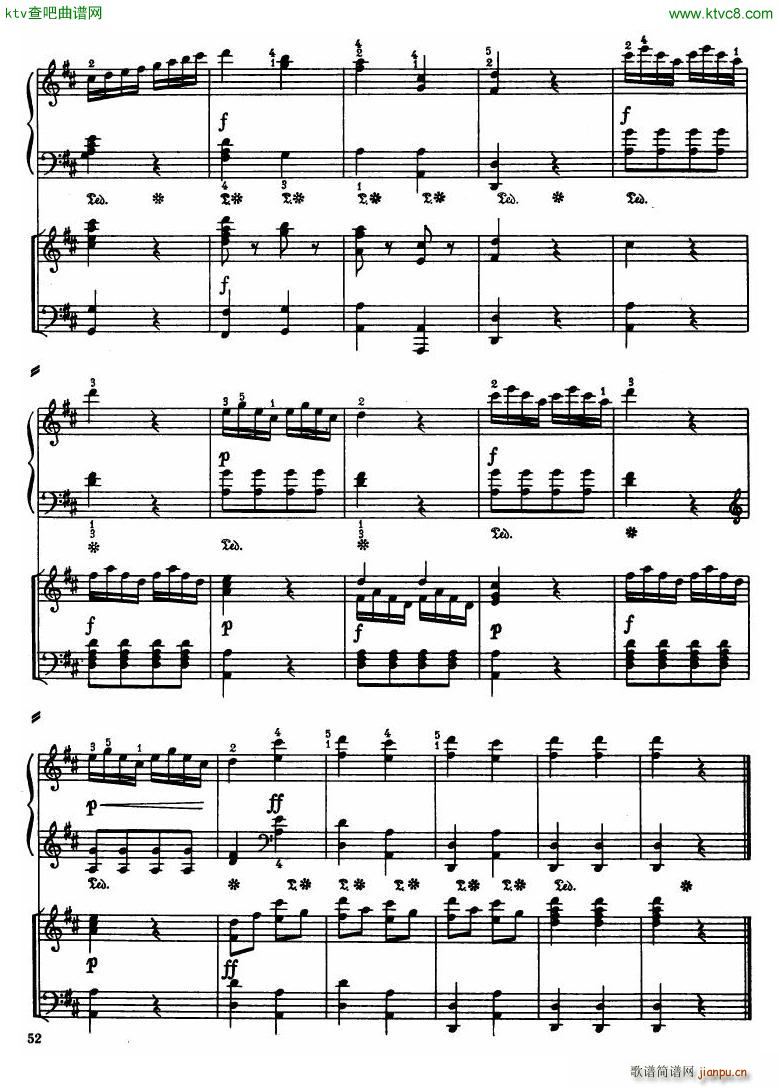 Haydn Piano Concerto in D Major 2pf(钢琴谱)50