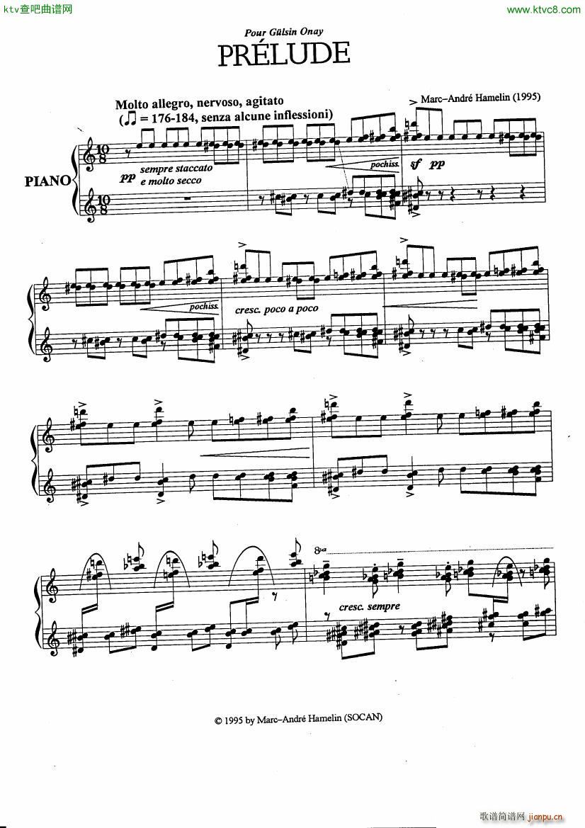 Prélude(钢琴谱)1
