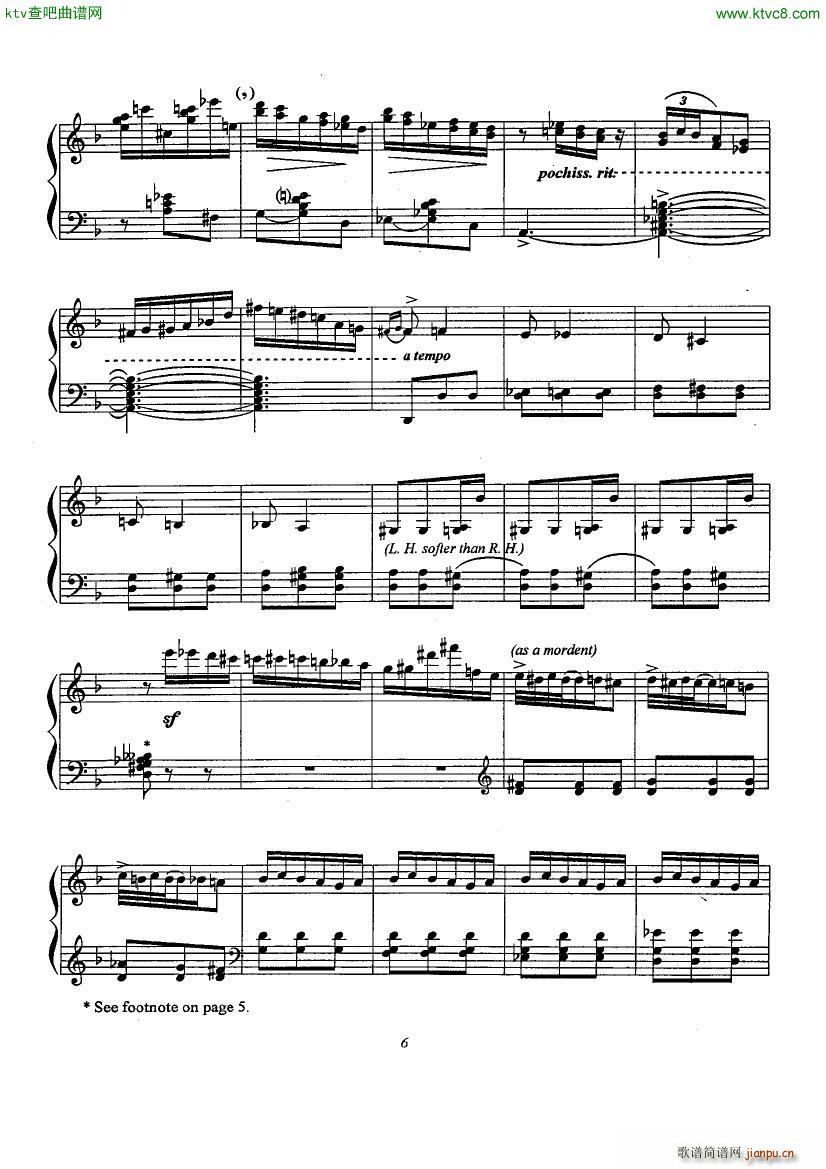 Etude No 6 Omaggio a Domenico Scarlatti(钢琴谱)6