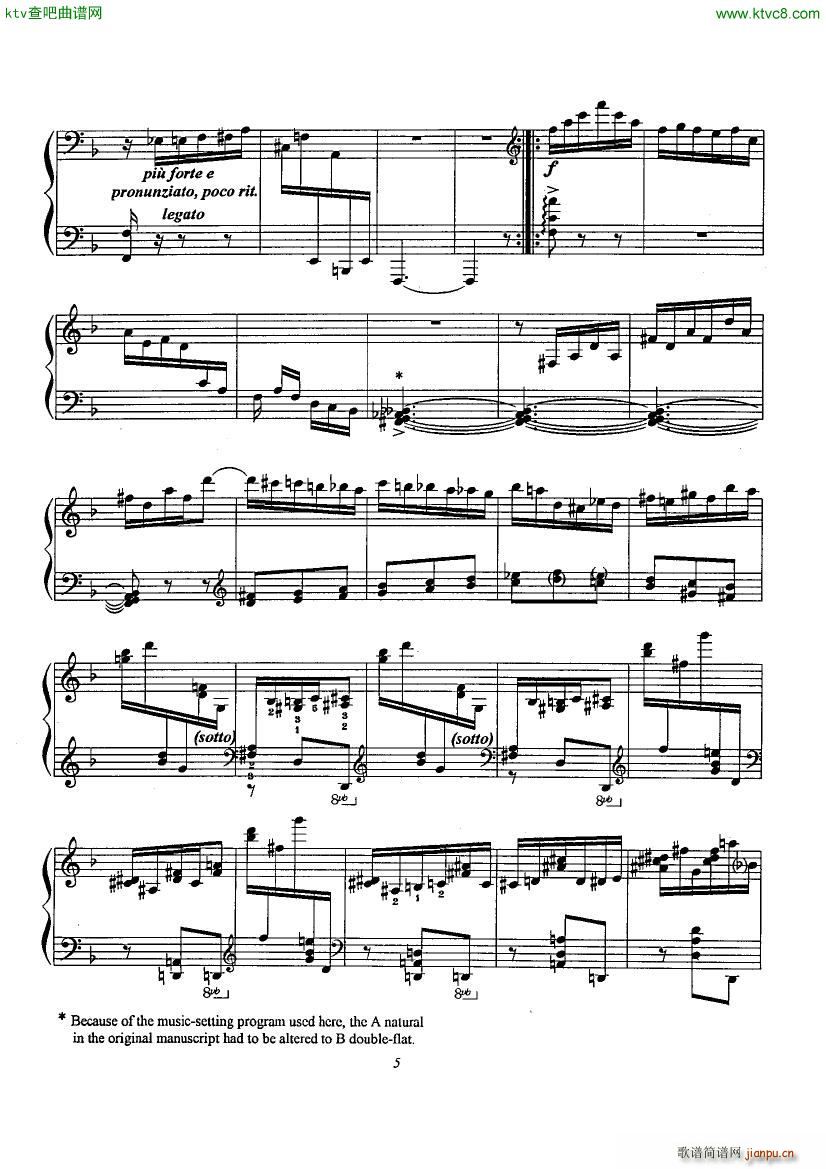 Etude No 6 Omaggio a Domenico Scarlatti(钢琴谱)5