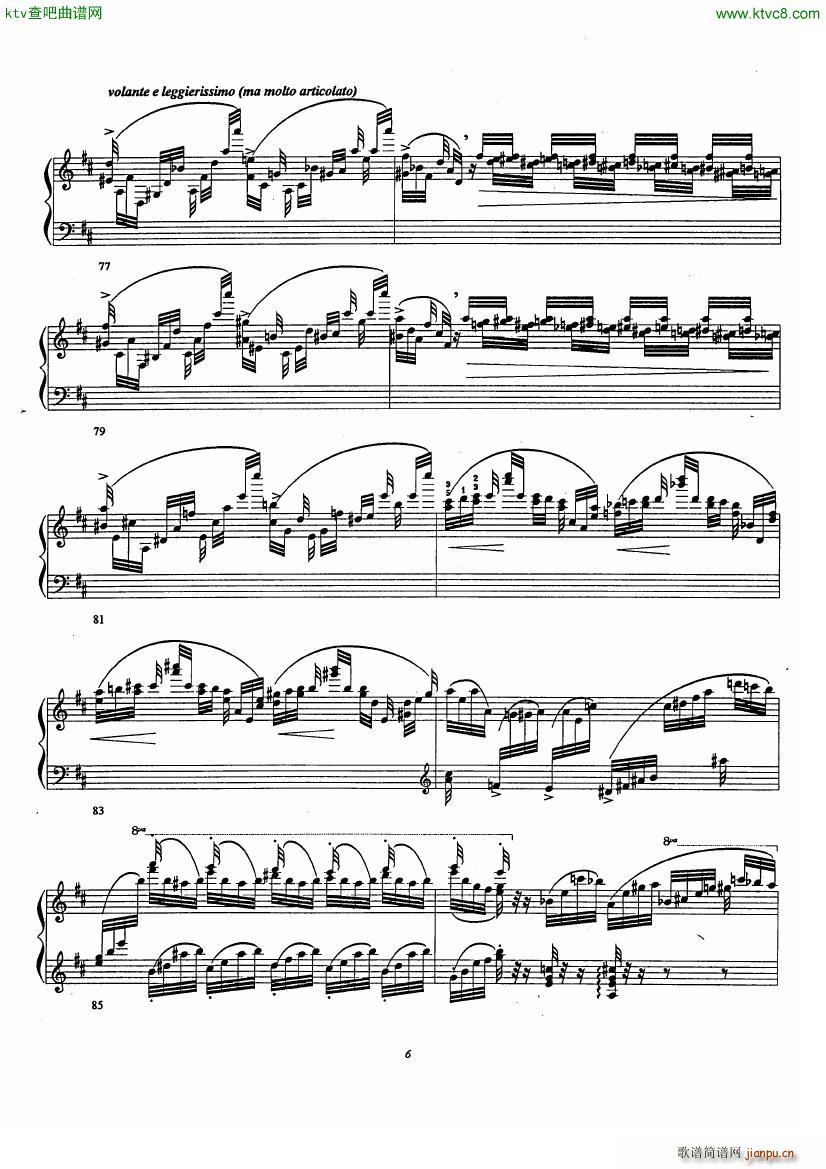 Etude No 3 La Campanella D après Paganini Liszt(钢琴谱)6