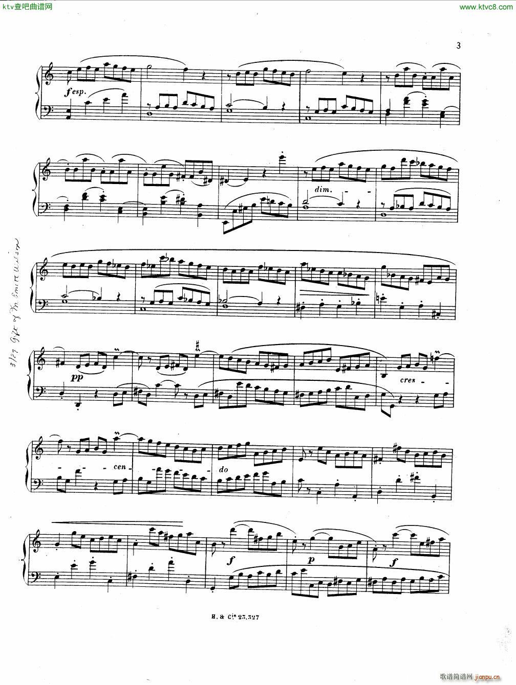 Hahn Reynaldo Piano sonatina(钢琴谱)3