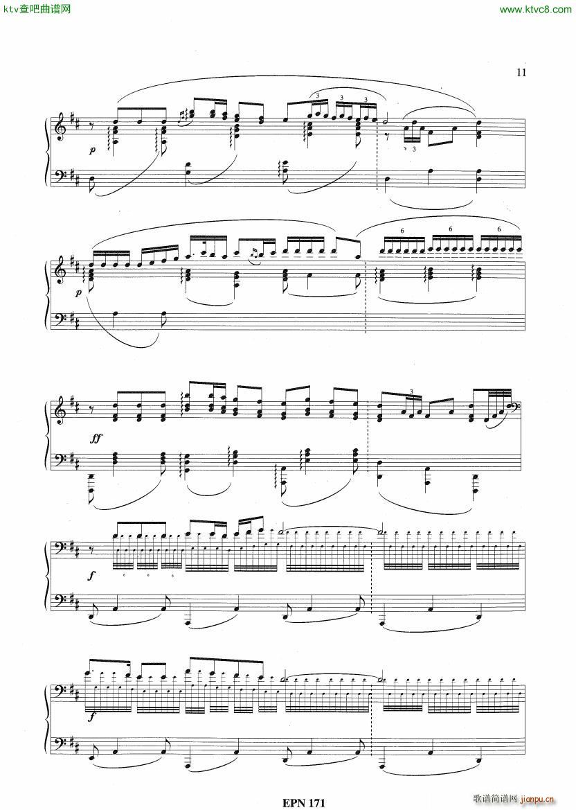 Hadjidakis Six Tableaux Populaires Op 5(钢琴谱)5