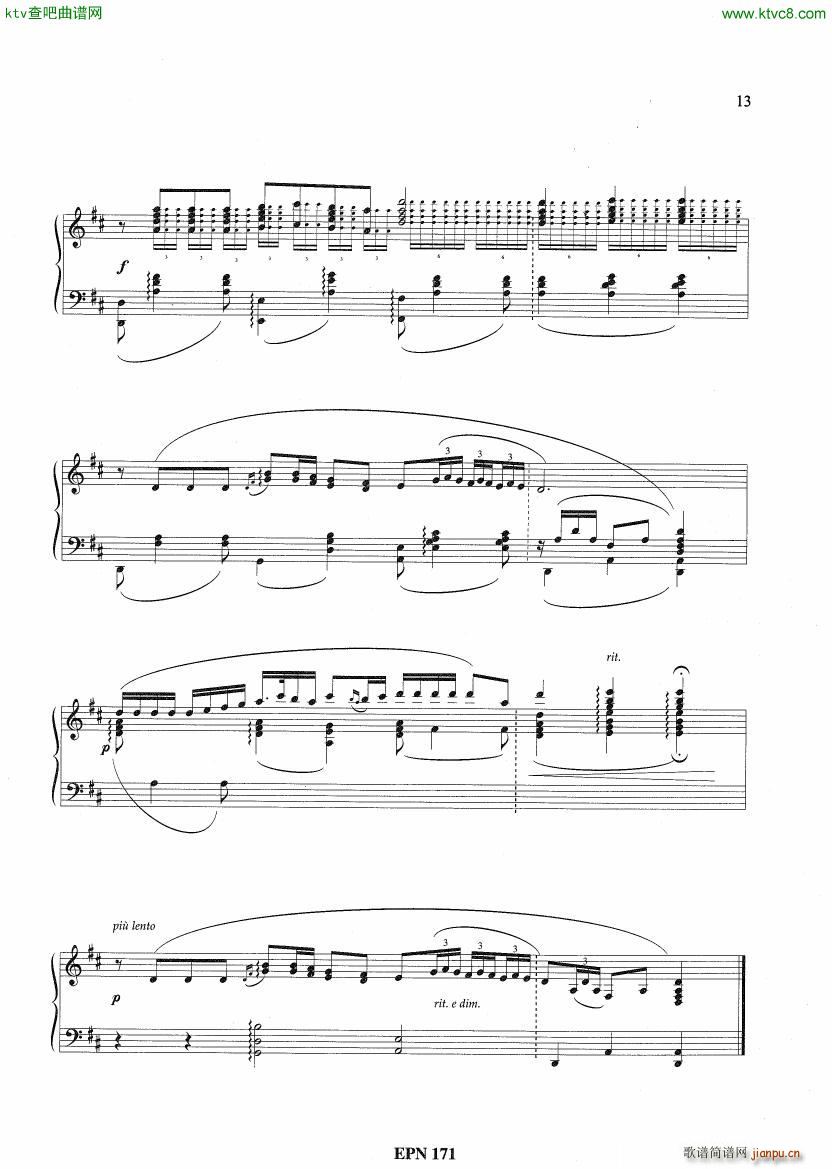 Hadjidakis Six Tableaux Populaires Op 5(钢琴谱)7