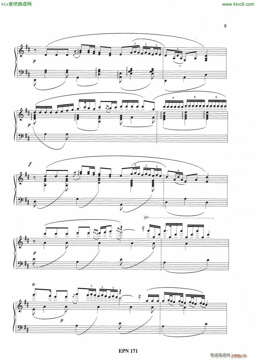 Hadjidakis Six Tableaux Populaires Op 5(钢琴谱)3