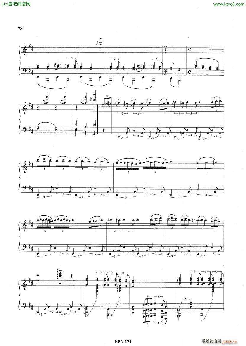 Hadjidakis Six Tableaux Populaires Op 5(钢琴谱)19