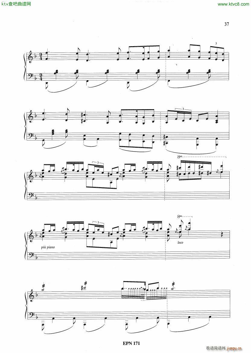 Hadjidakis Six Tableaux Populaires Op 5(钢琴谱)21