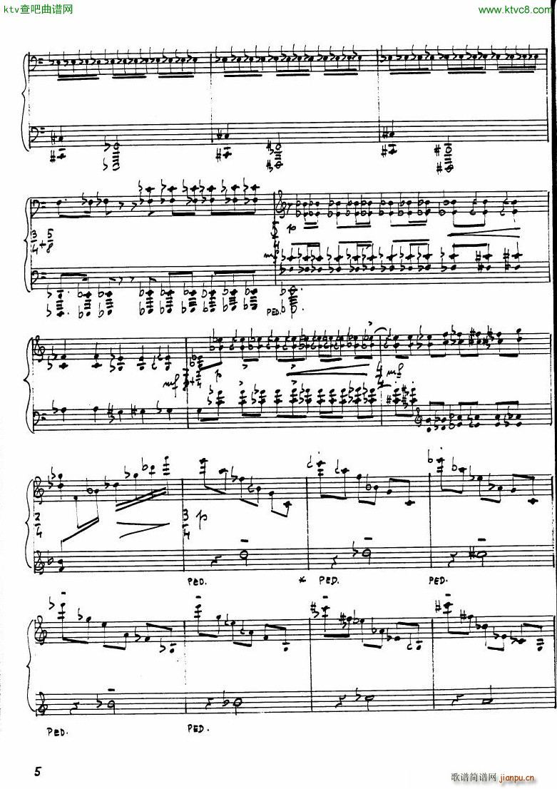 Haba suite no 5 im vierteltonsystem op 23(钢琴谱)5