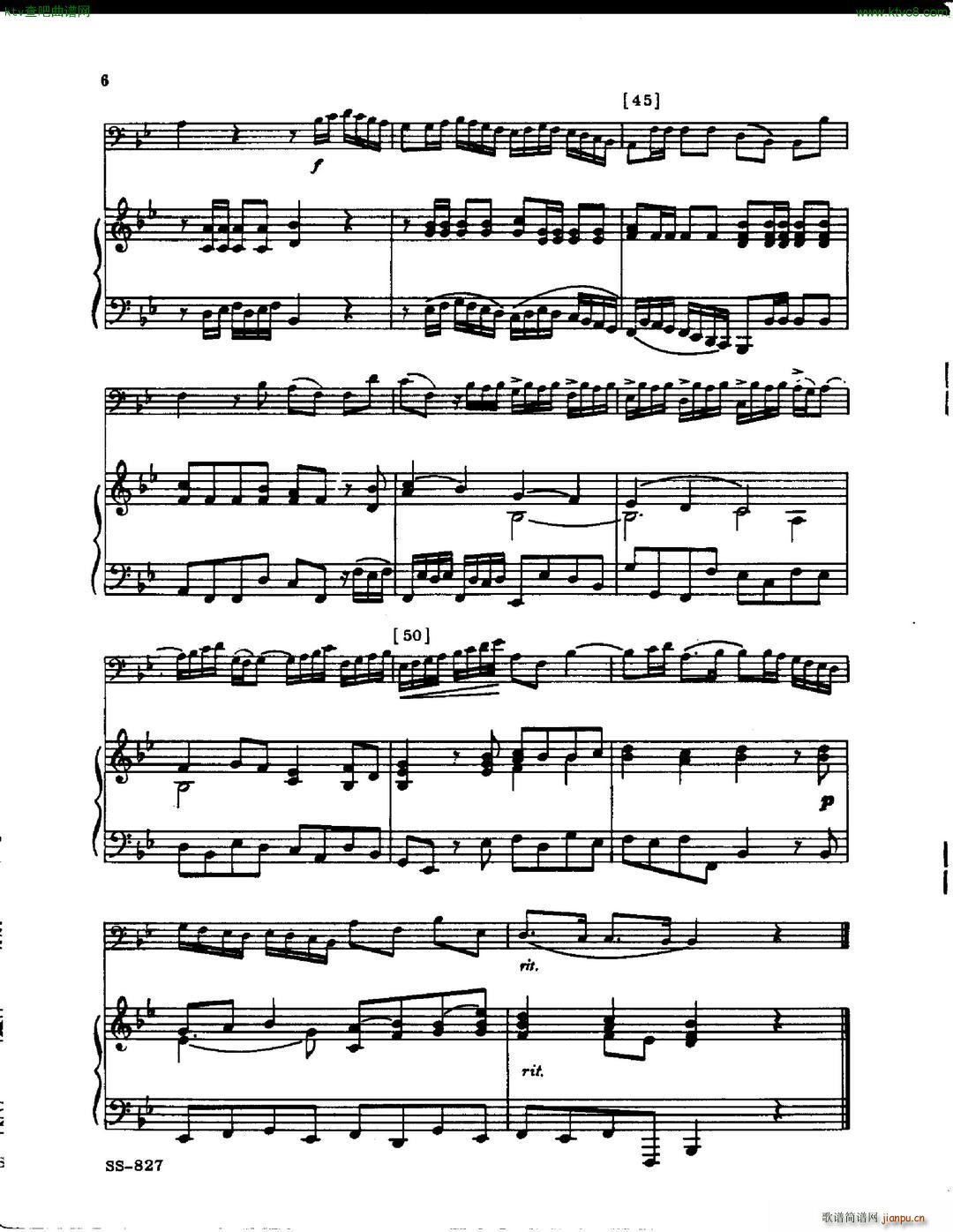 handel powell sonata no3 trombone(钢琴谱)6