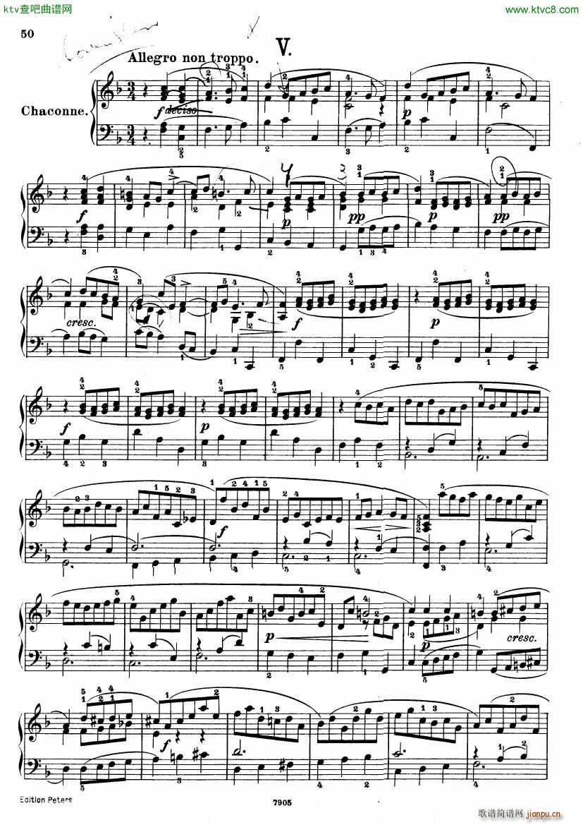 Handel Chaconne in F(钢琴谱)1