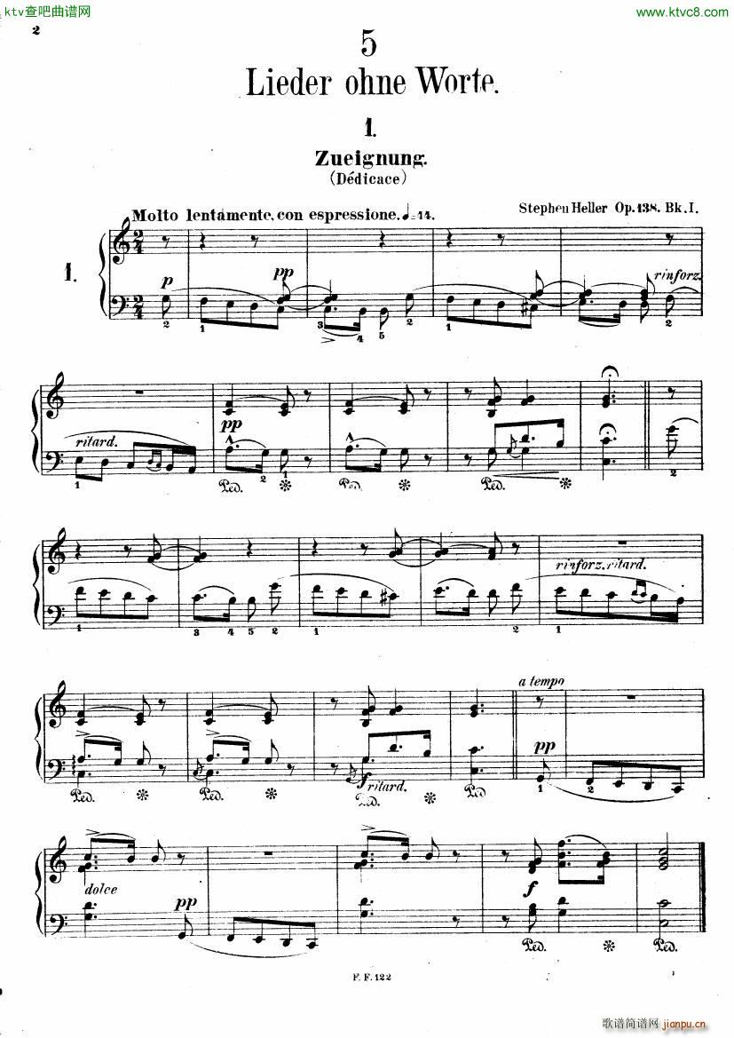 Heller Album for The Young Op 138(钢琴谱)1