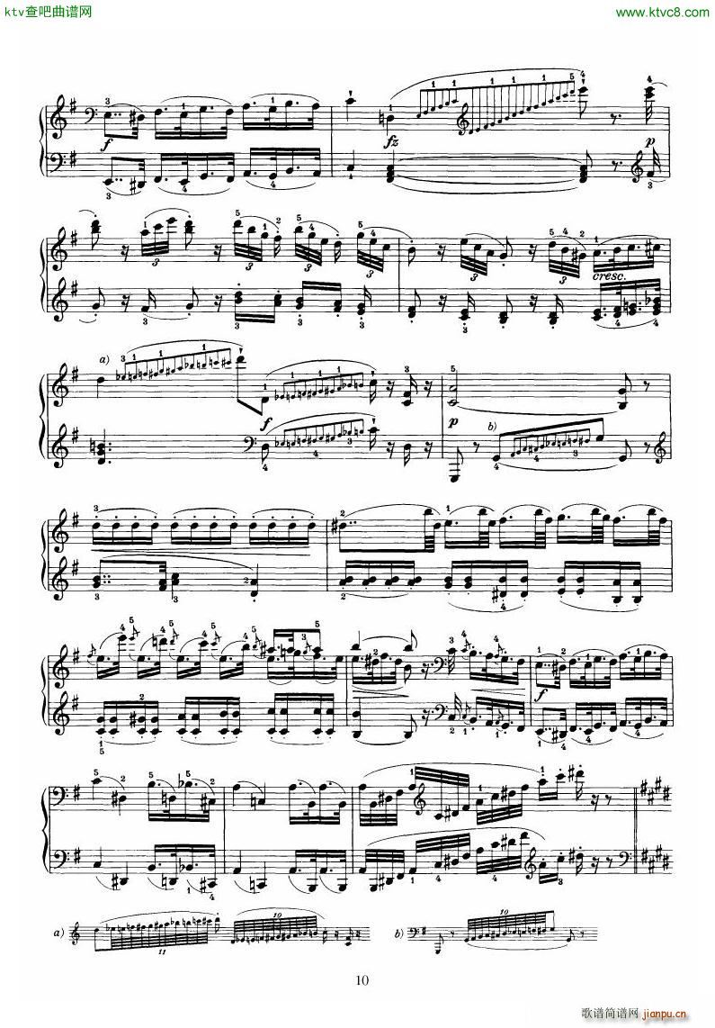 Piano Sonata No 52 in Eb(钢琴谱)10