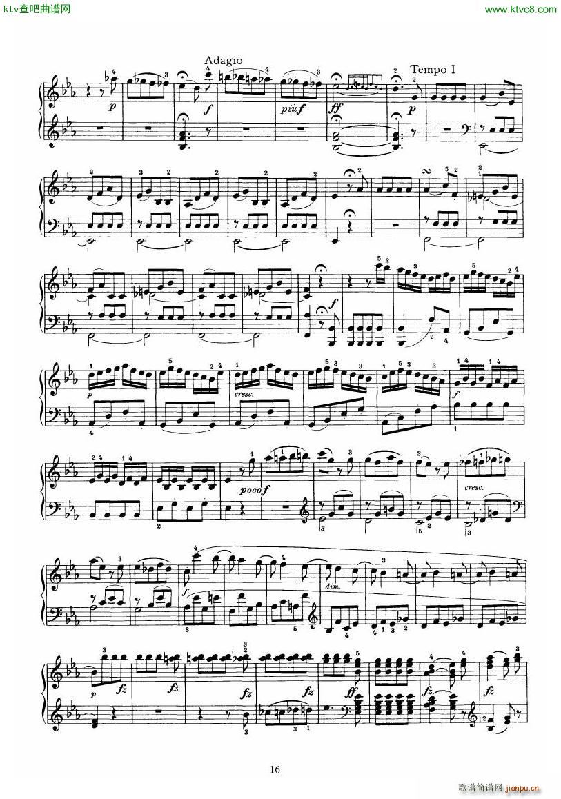 Piano Sonata No 52 in Eb(钢琴谱)16