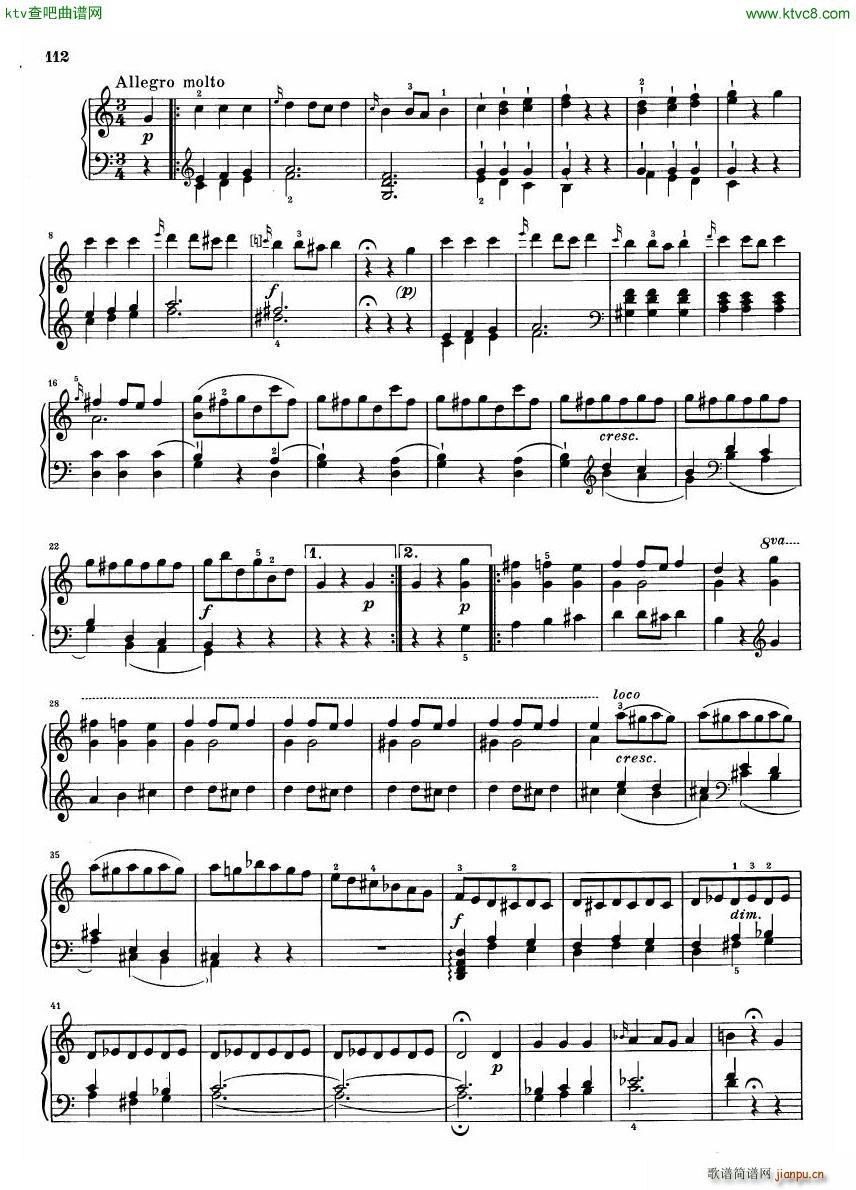 Haydn hob xvi 50sc Sonata60(钢琴谱)13