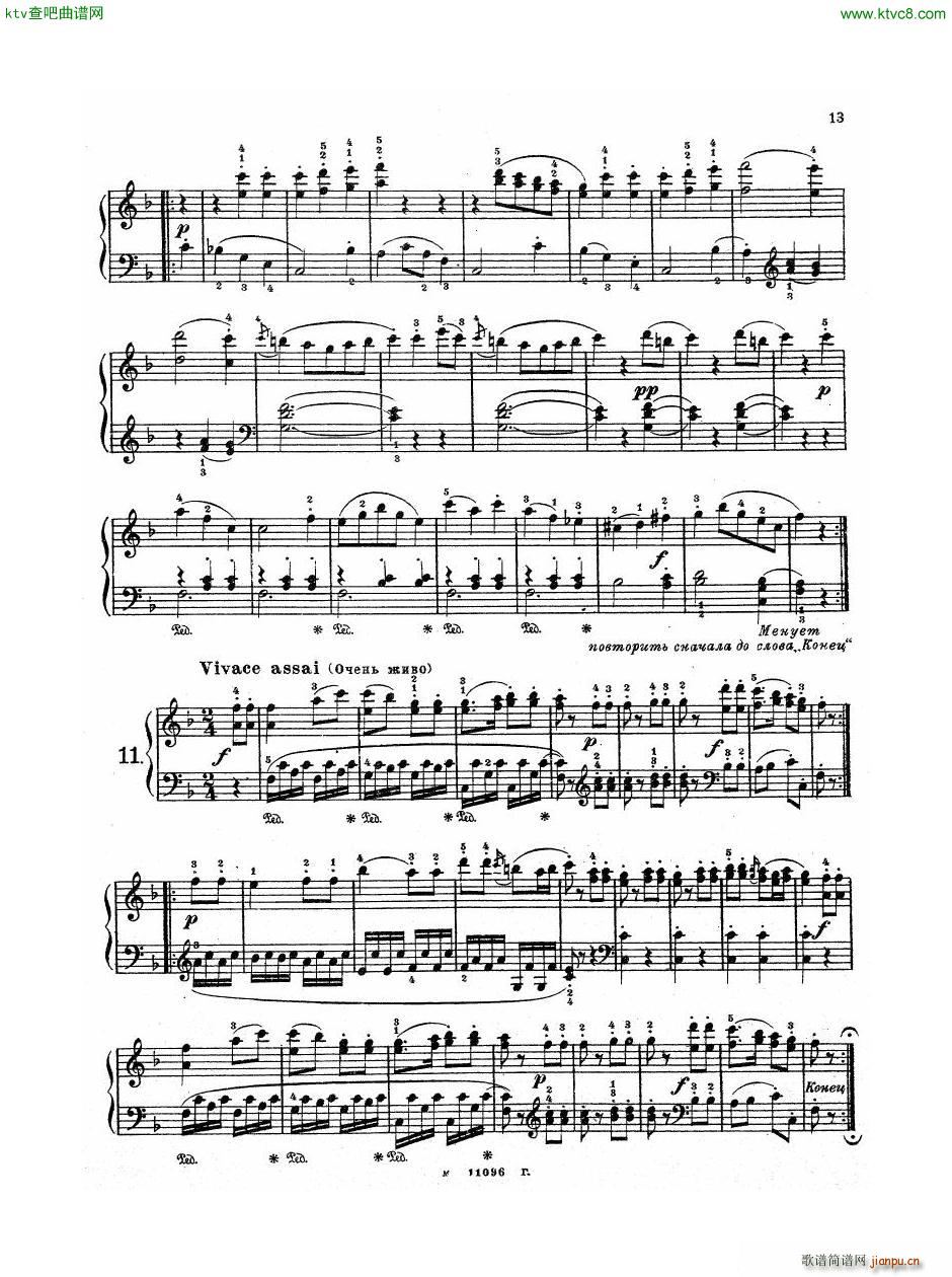 Haydn Twelve Easy Pieces For Piano(钢琴谱)14