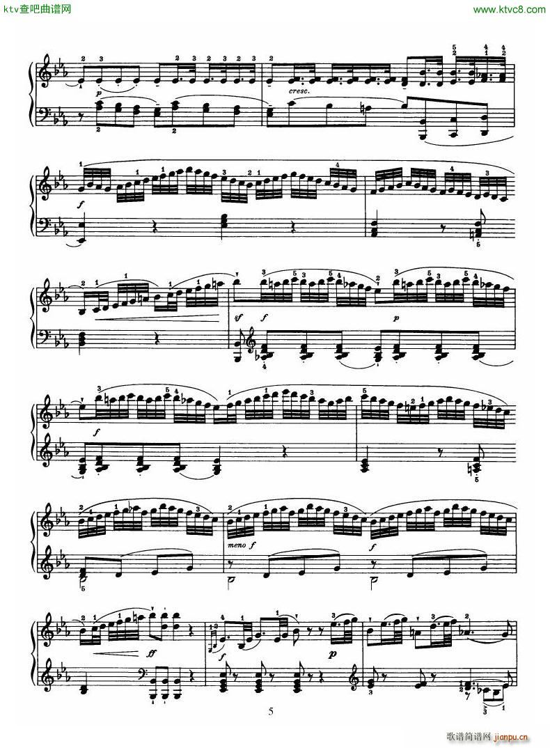 Haydn Piano Sonata No 38 In Eb(钢琴谱)5