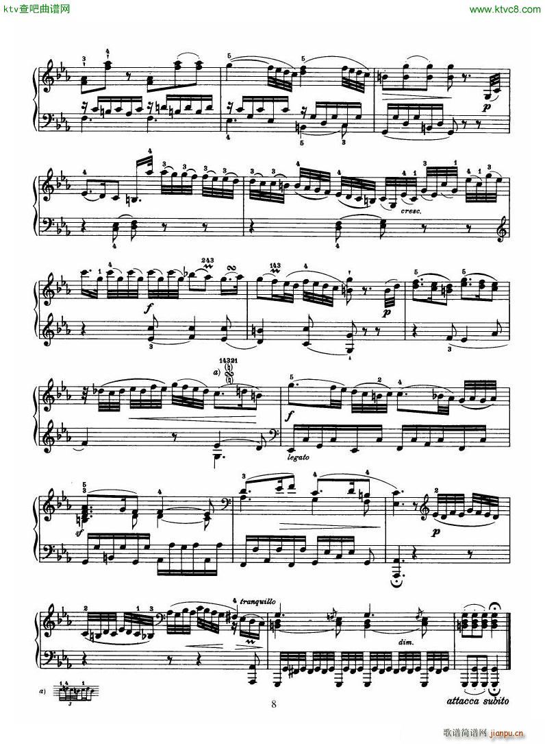 Haydn Piano Sonata No 38 In Eb(钢琴谱)8