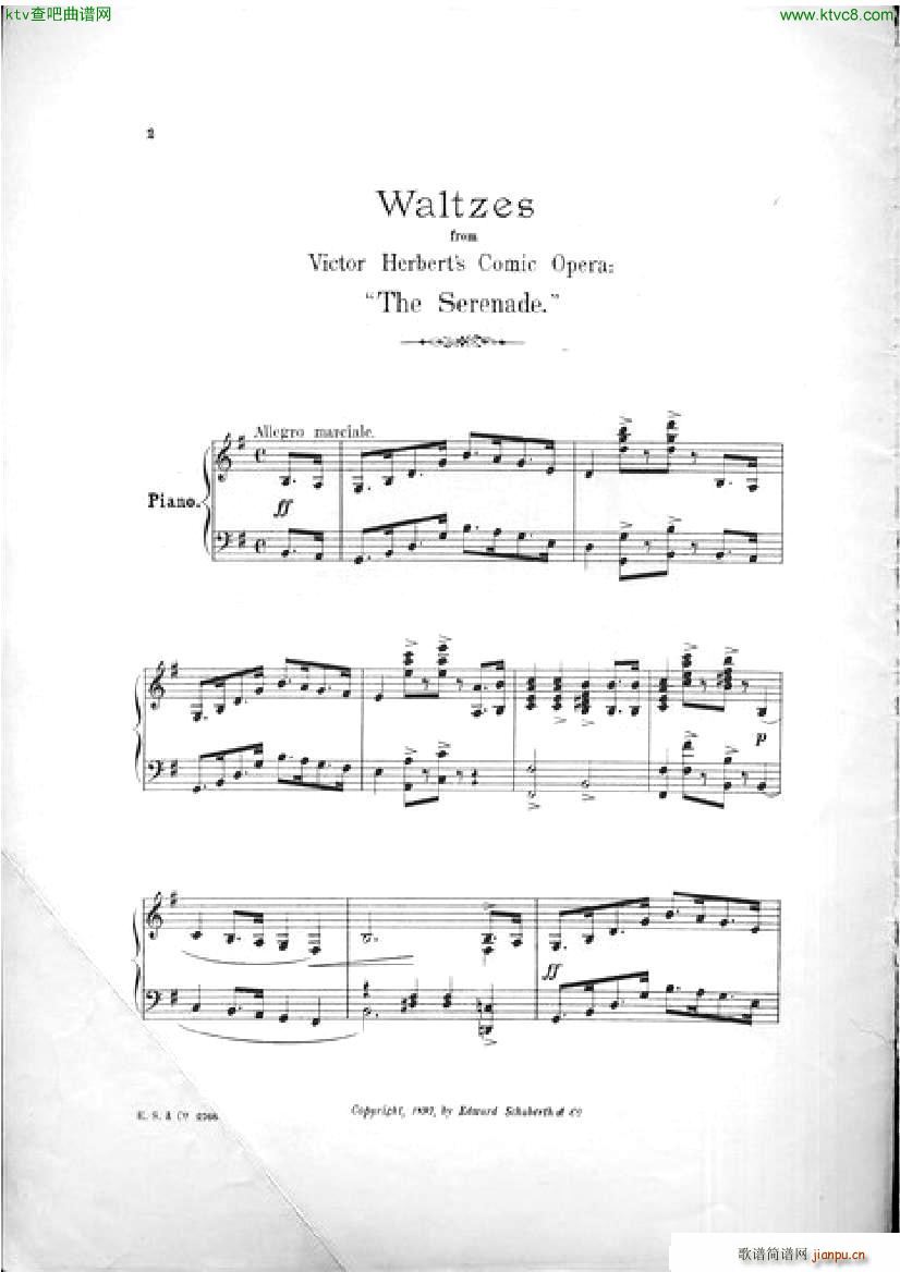 Victor Herbert The Serenade Waltzes(钢琴谱)1