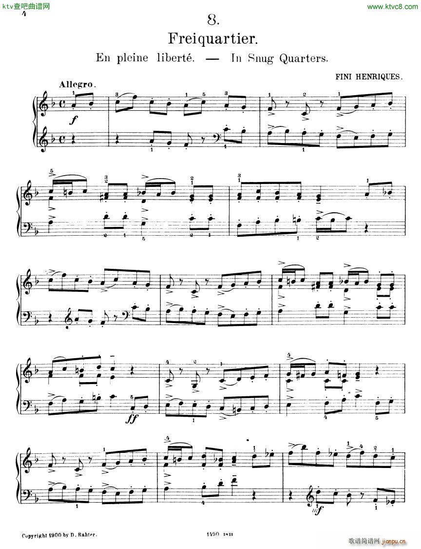 Henriques bilderbuch heft 2(钢琴谱)3