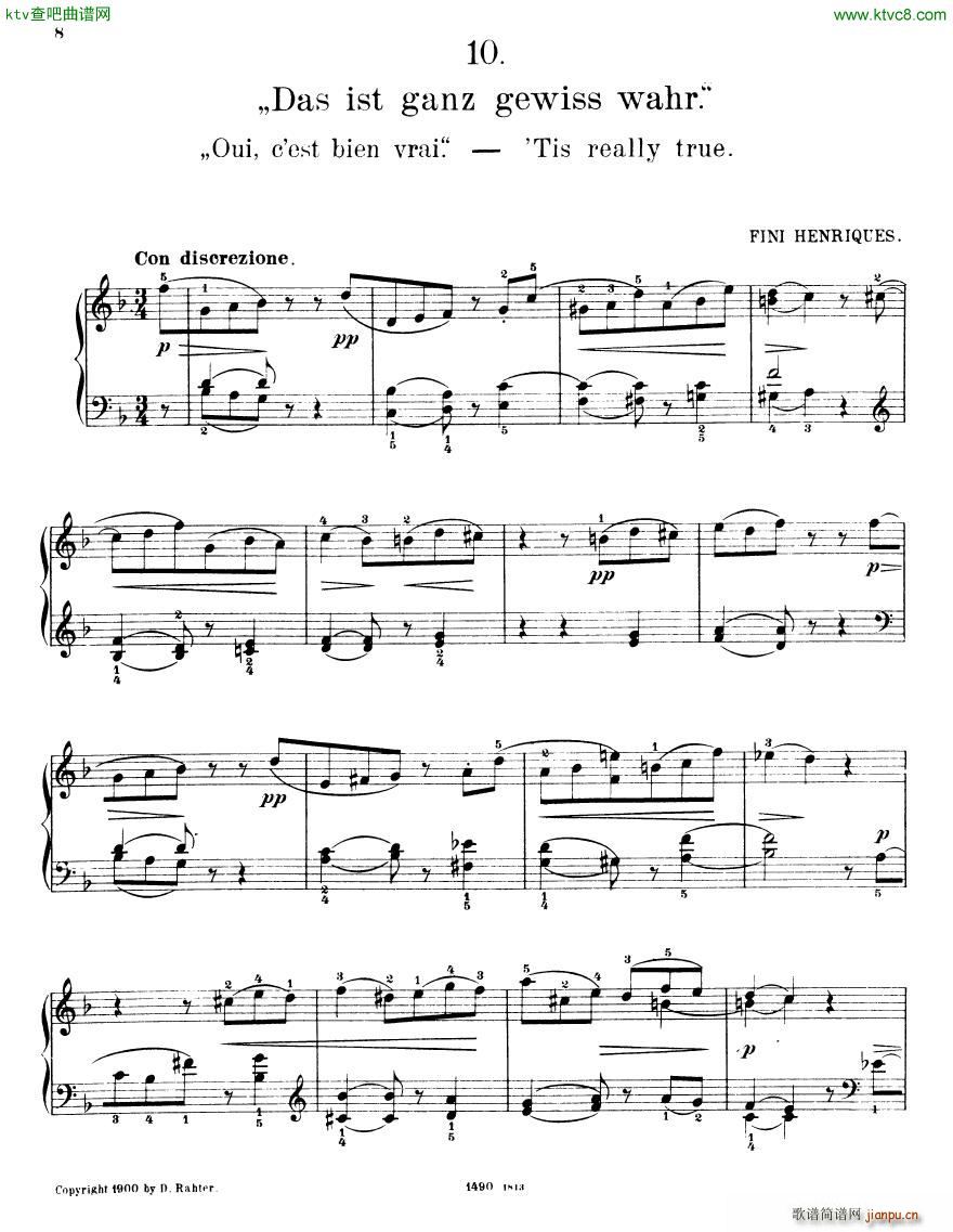 Henriques bilderbuch heft 2(钢琴谱)7