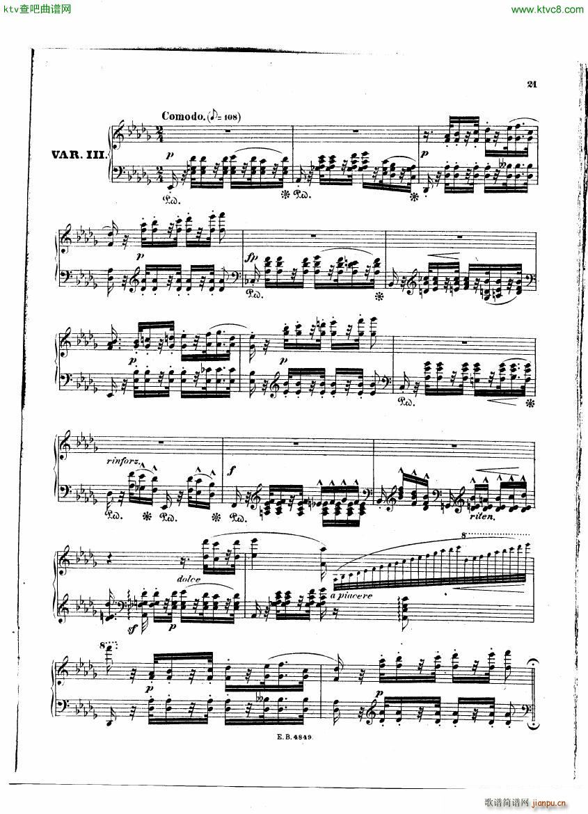 heller schumann variation 1(钢琴谱)5