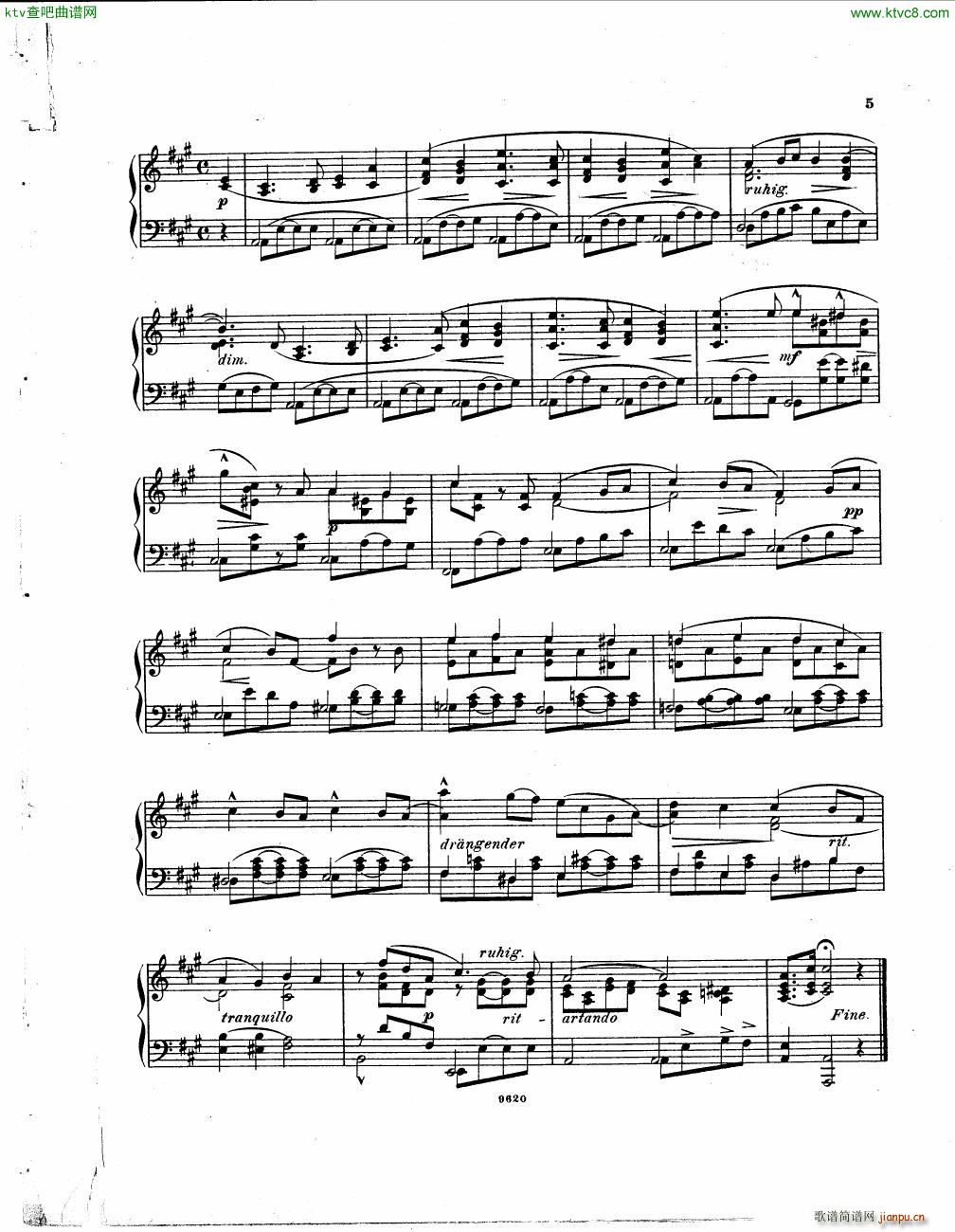 Hofmann Wald Poesien op 50 1 2(钢琴谱)3