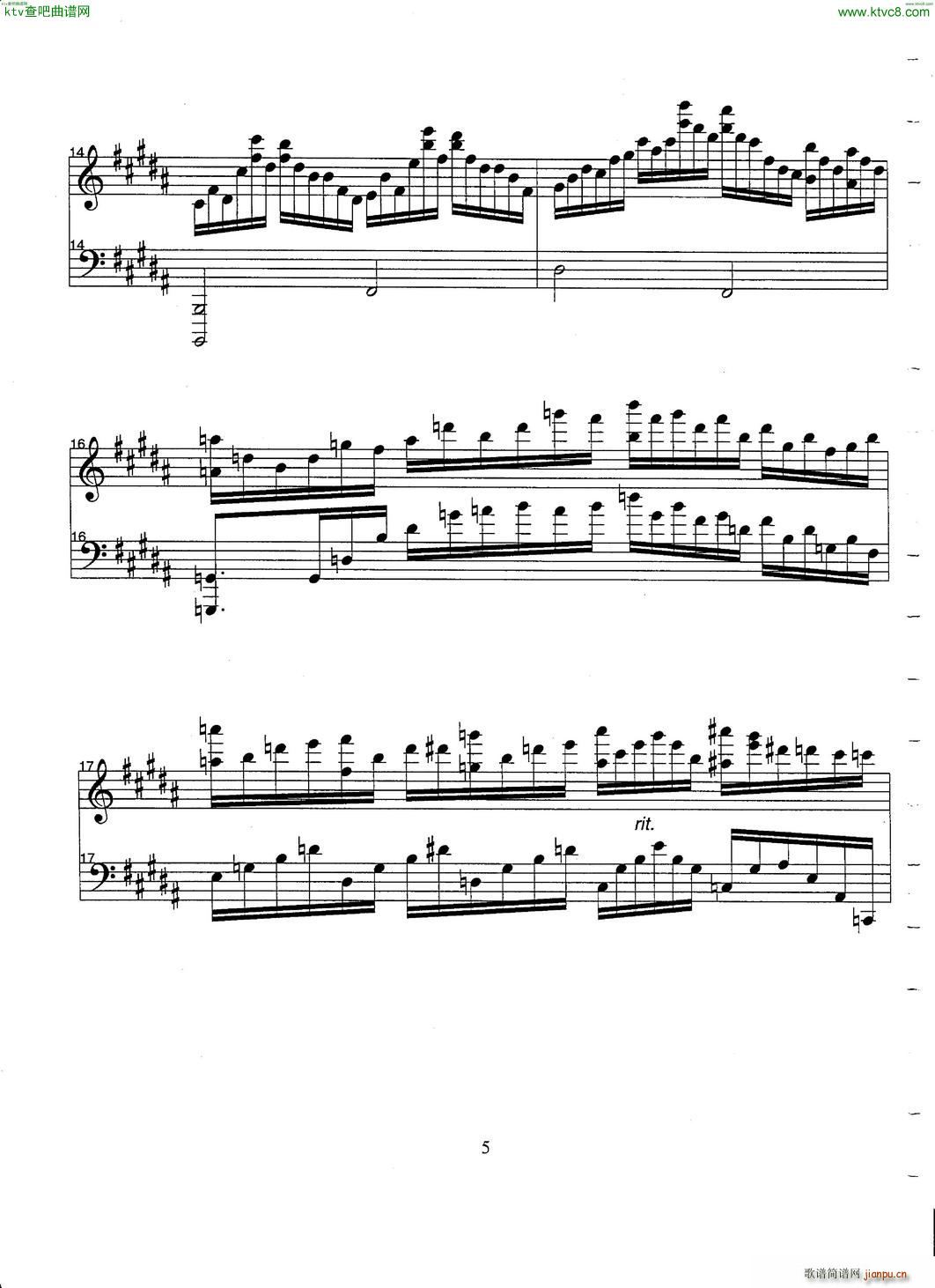 Hirtz Wizard of Oz Fantasy(钢琴谱)5