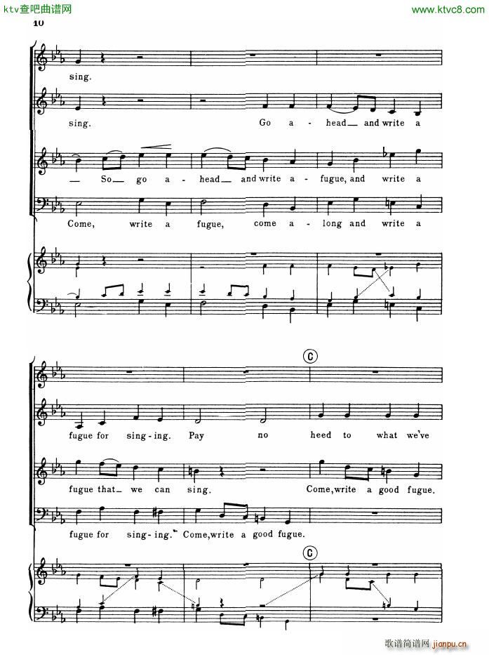 Gould Glenn So you want to write a fugue(钢琴谱)8