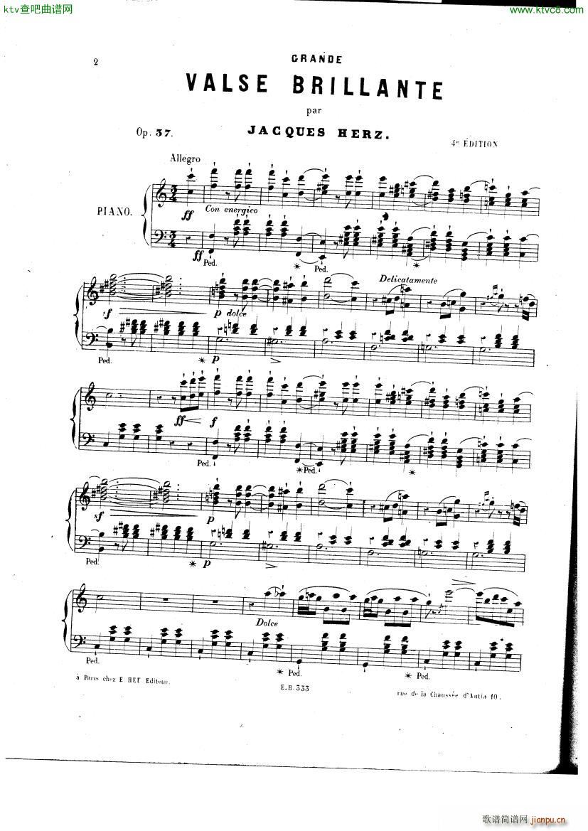 Herz Jacques Grande Valse(钢琴谱)1