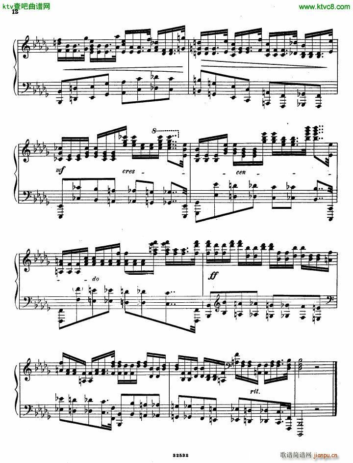 Gliere 25 Preludes op30 Book5(钢琴谱)10