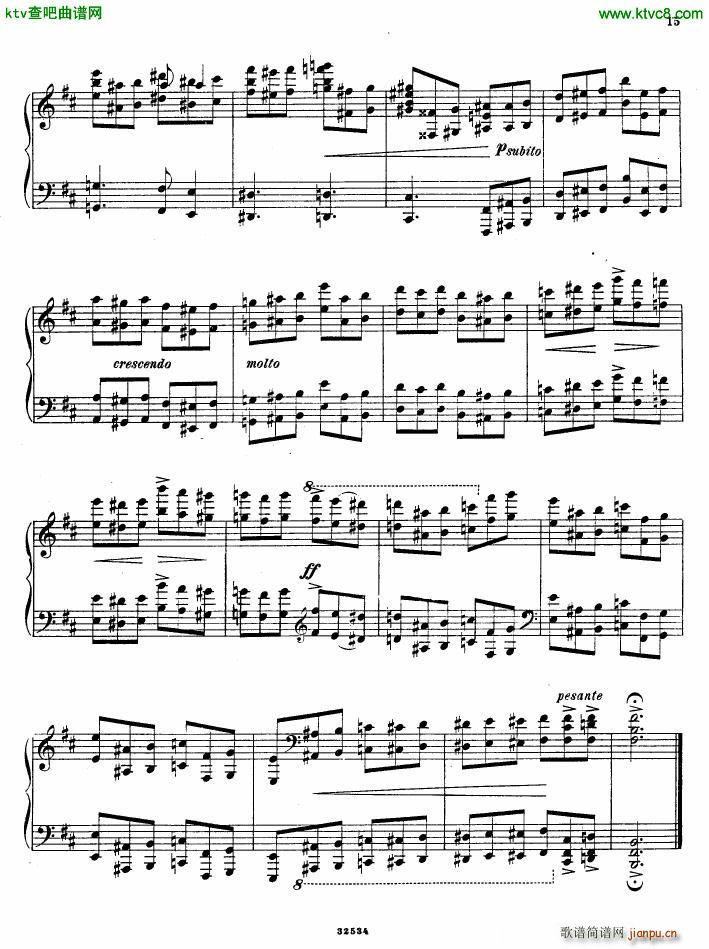 Gliere 25 Preludes op30 Book5(钢琴谱)13