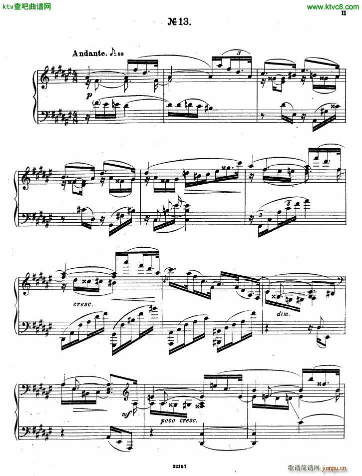 Gliere 25 Preludes op30 Book3(钢琴谱)9