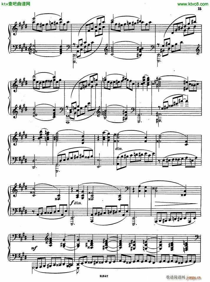 Gliere 25 Preludes op30 Book1(钢琴谱)13