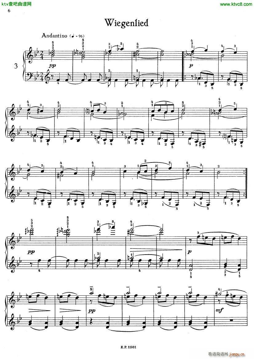 Glière Zw lf Kinderstücke Op 31(钢琴谱)5