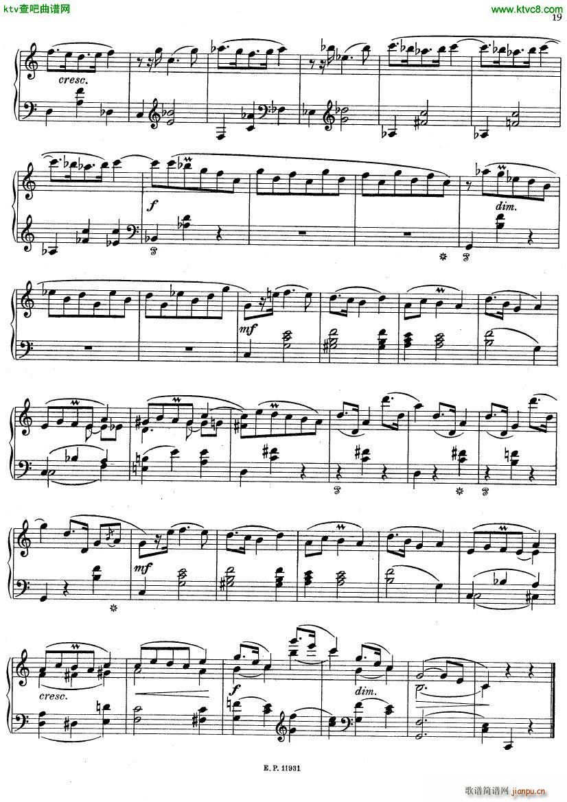Glière Zw lf Kinderstücke Op 31(钢琴谱)18