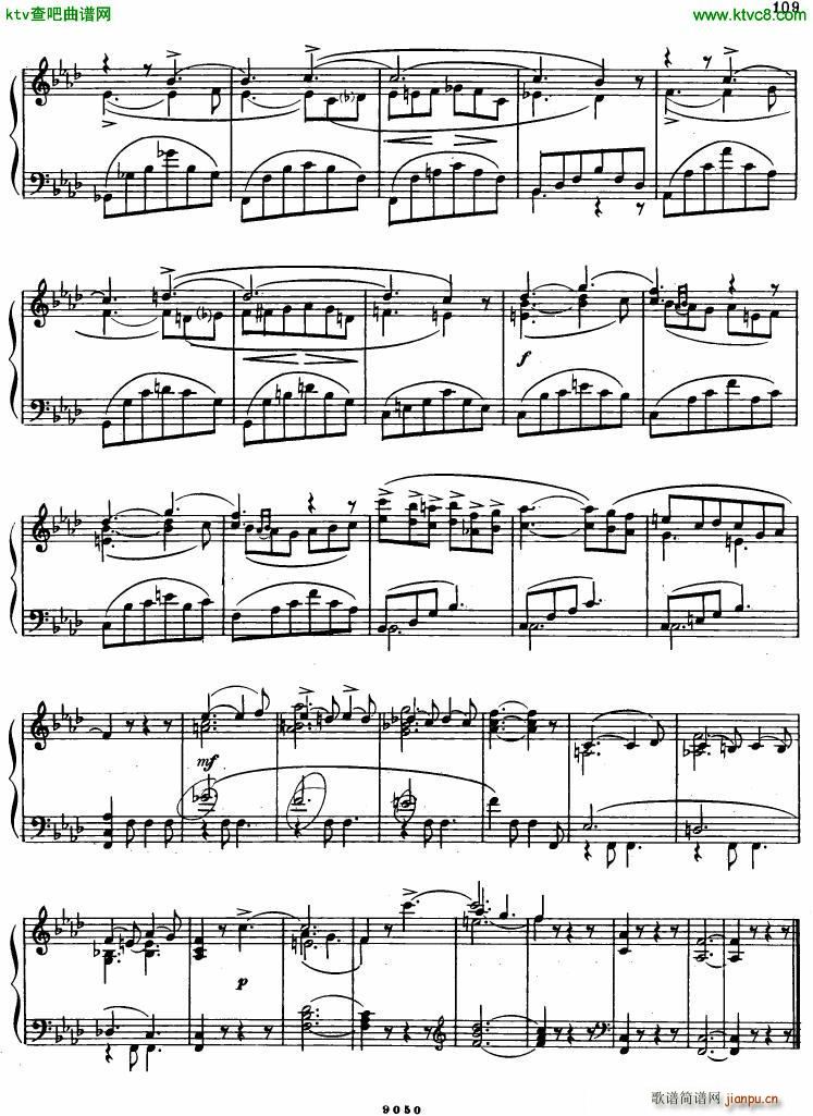 glinka nokturn(钢琴谱)5