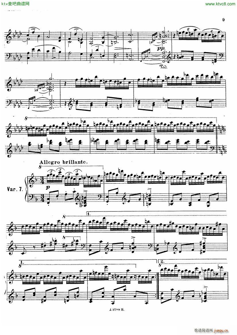 hofmann variation fugue(钢琴谱)8