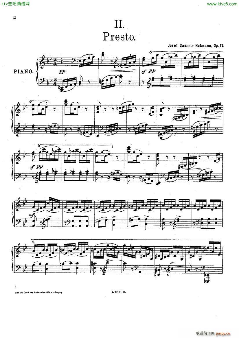 hofmann Op17 andande and presto(钢琴谱)5