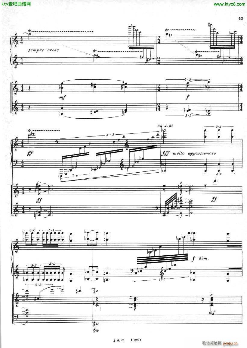 Ginastera Piano concerto No 1 part 2(钢琴谱)12