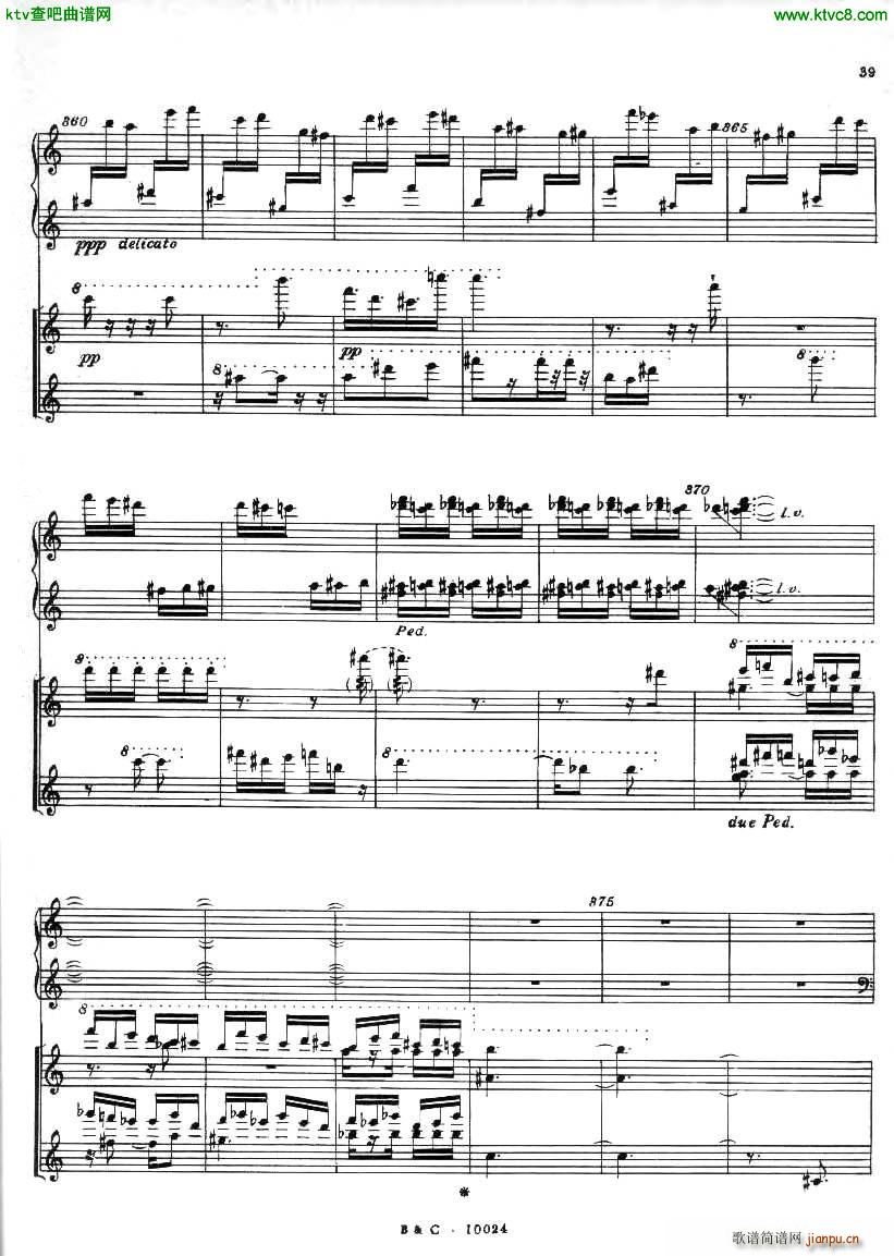 Ginastera Piano concerto No 1 part 2(钢琴谱)8