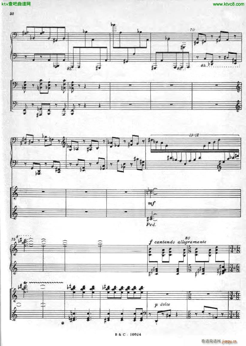 Ginastera Piano concerto No 1 part 2(钢琴谱)19