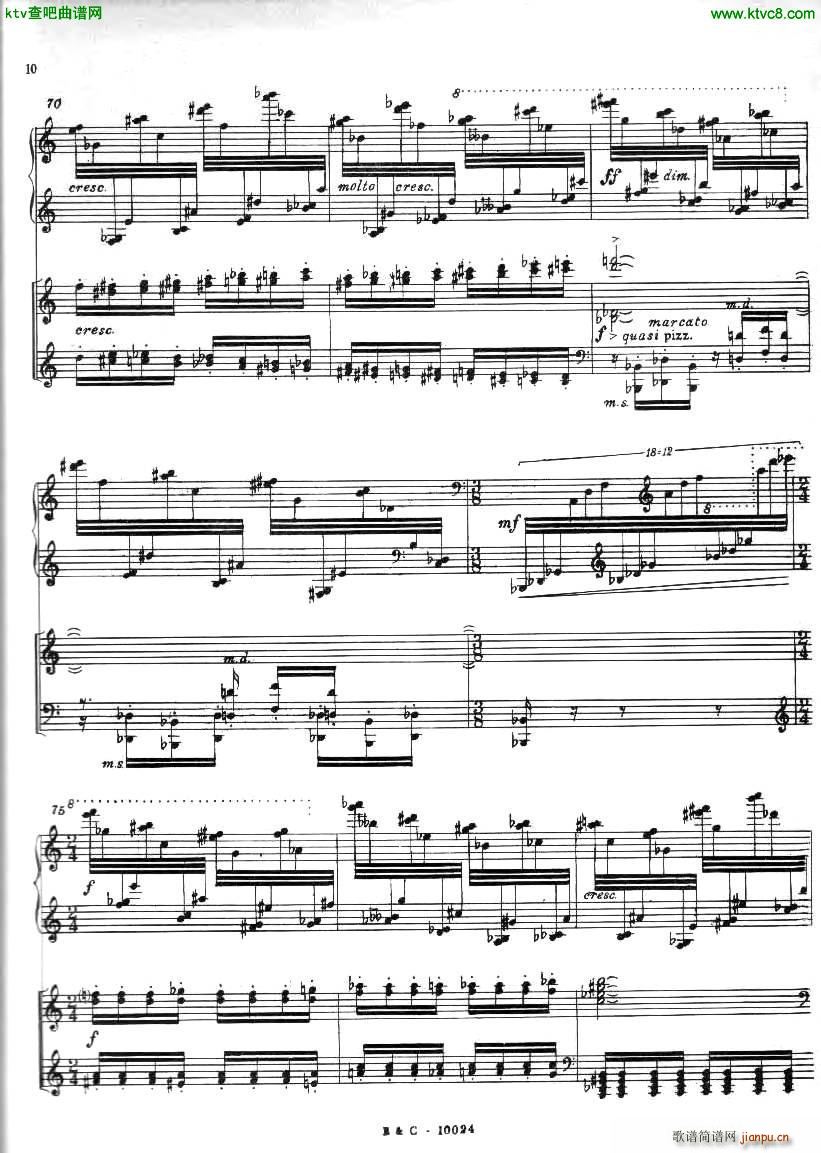 Ginastera Piano concerto No 1 part 1(钢琴谱)10