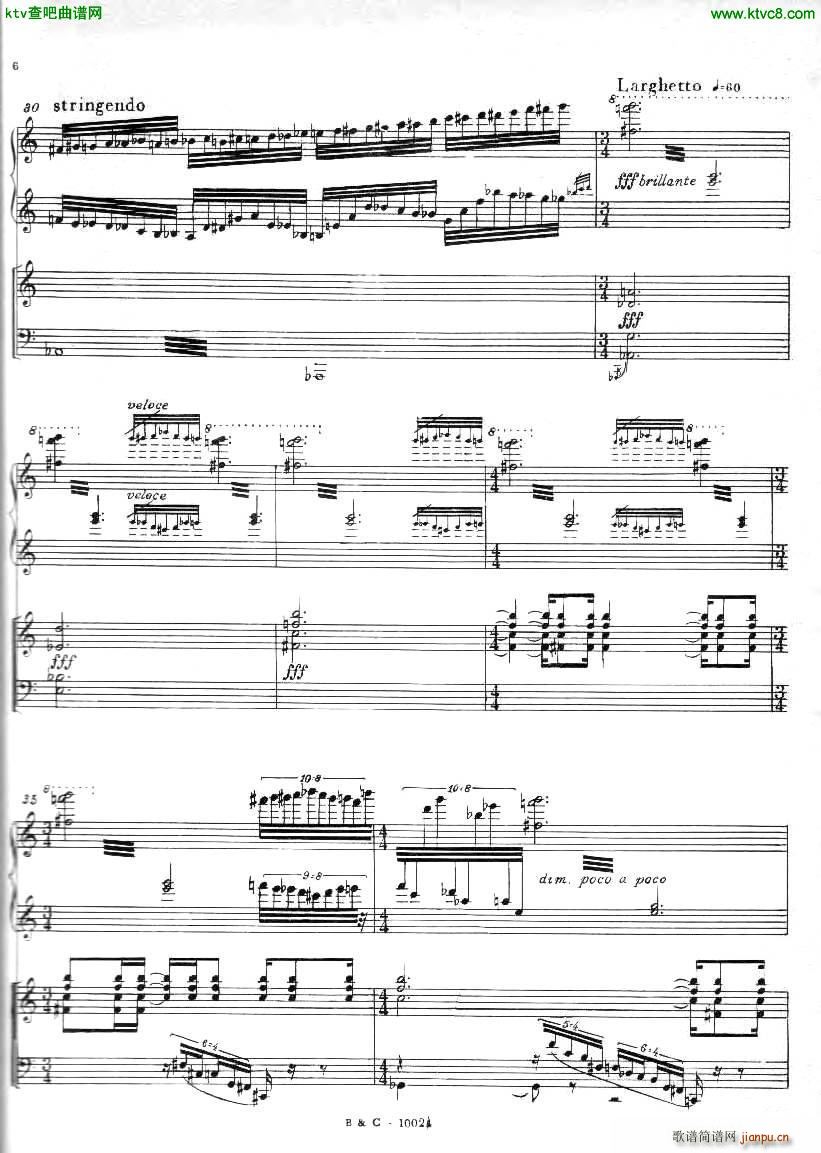 Ginastera Piano concerto No 1 part 1(钢琴谱)6
