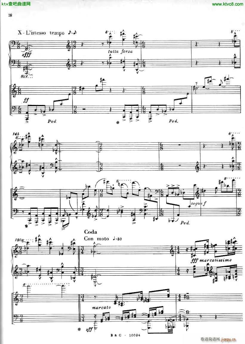 Ginastera Piano concerto No 1 part 1(钢琴谱)18