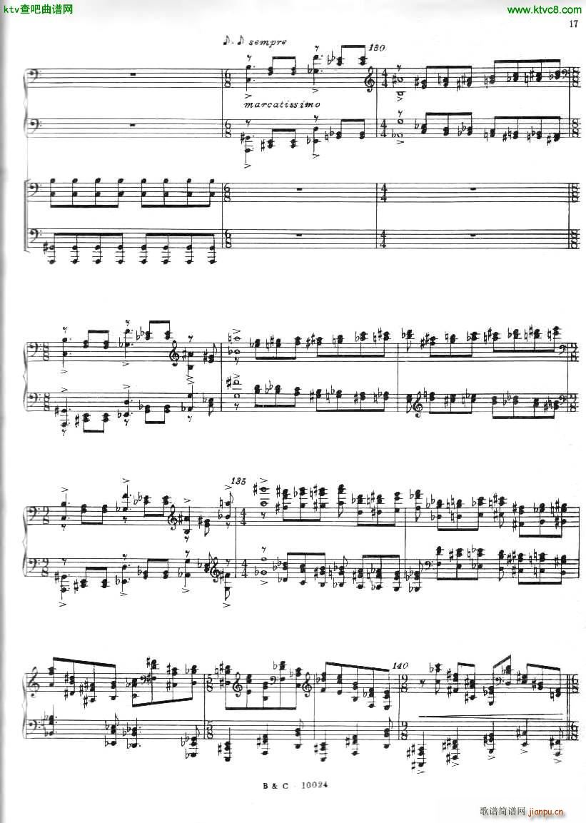 Ginastera Piano concerto No 1 part 1(钢琴谱)17