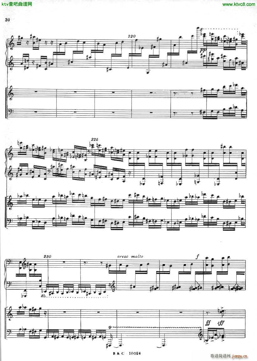 Ginastera Piano concerto No 1 part 1(钢琴谱)30