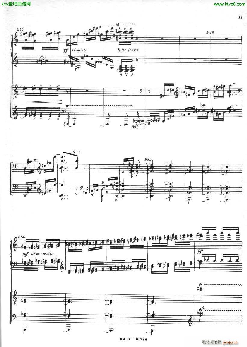Ginastera Piano concerto No 1 part 1(钢琴谱)31