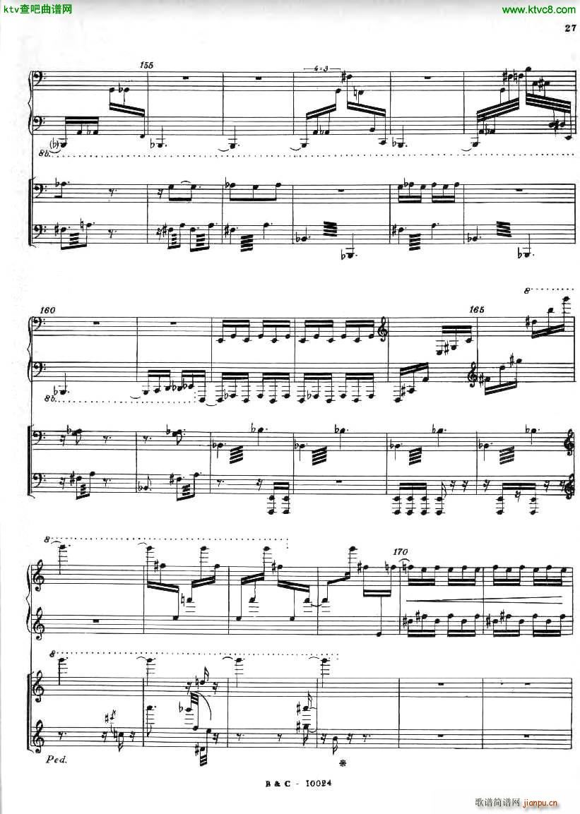 Ginastera Piano concerto No 1 part 1(钢琴谱)26